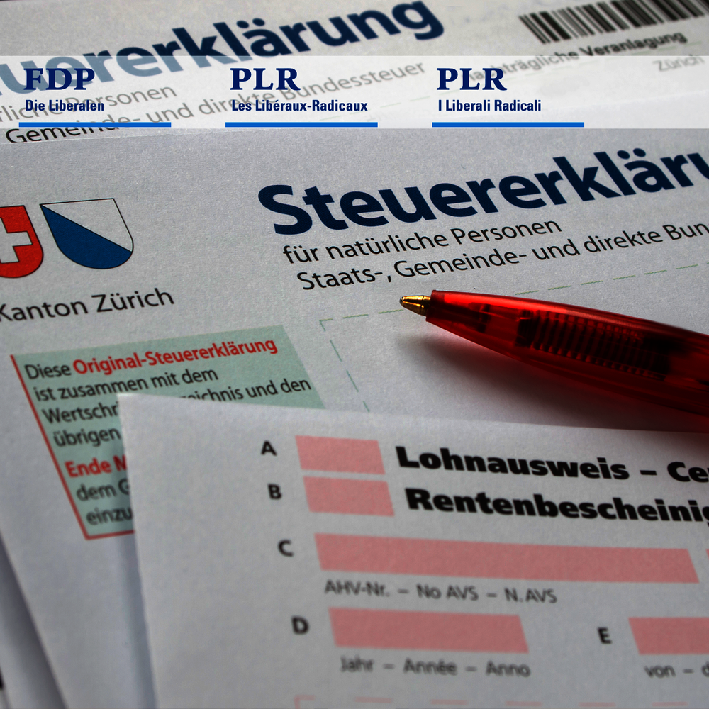 Fdp Die Liberalen Luzern Unterschreiben Der Steuererklarung Ein
